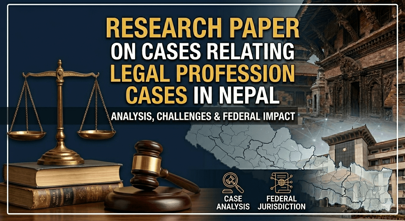 Featured image for A RESEARCH PAPER ON CASES RELATING TO THE LEGAL PROFESSION IN NEPAL